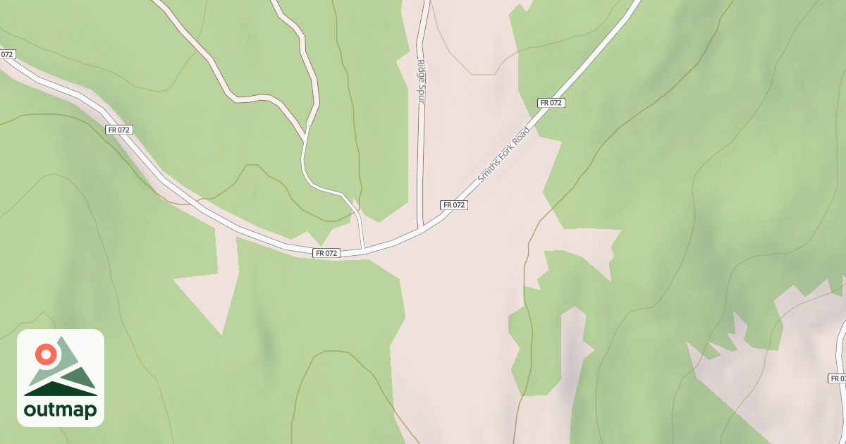 Map of Smiths Fork Snowmobile