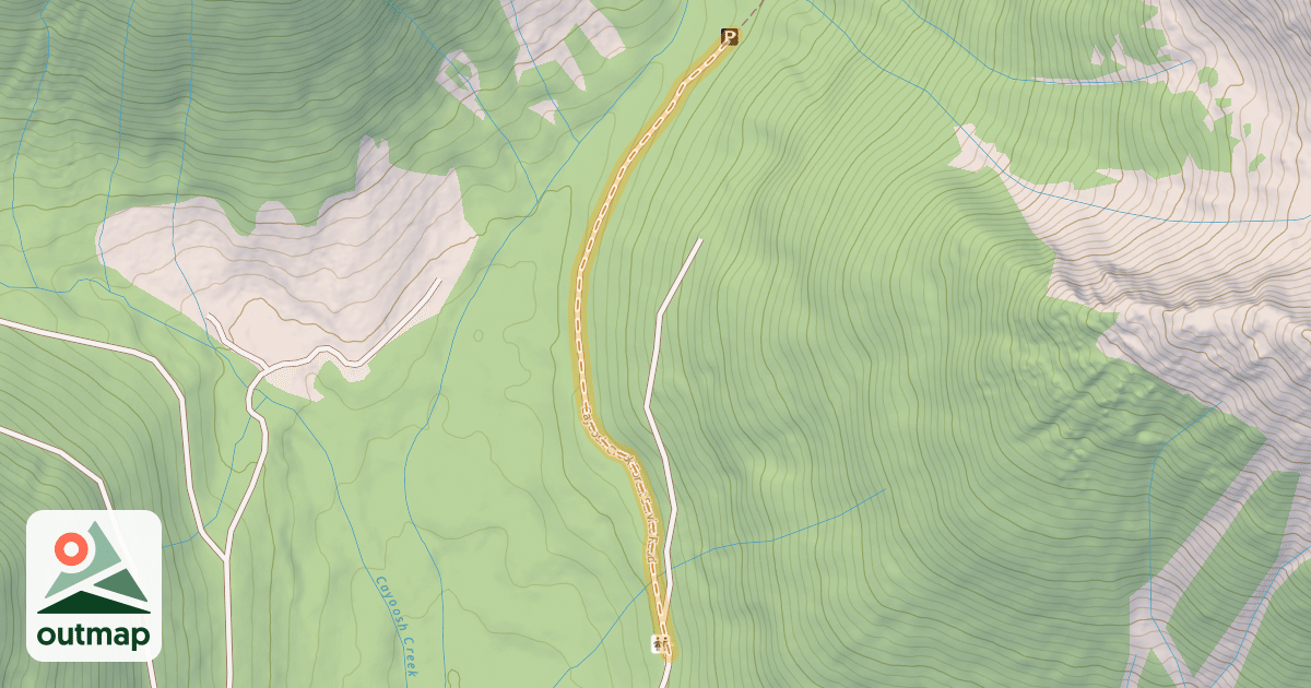 Map of Cayoosh Creek Forest Service Road