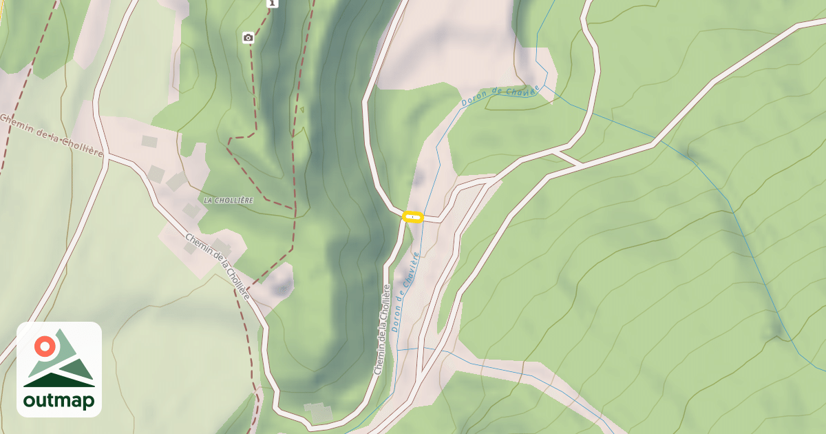 Map of Chemin de la Chollière