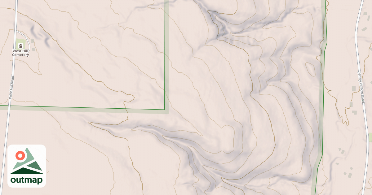 Map of Cattaraugus Snobounders Trail