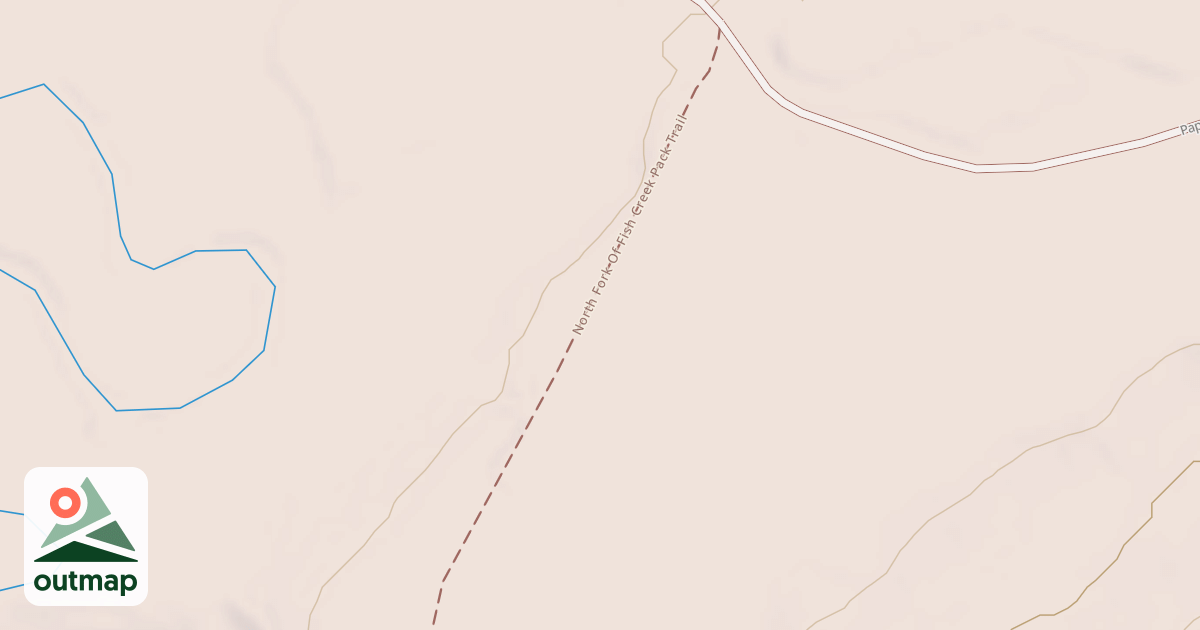 Map of Fish Creek Road Snowmobile