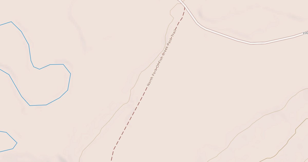 Map preview of Fish Creek Road Snowmobile