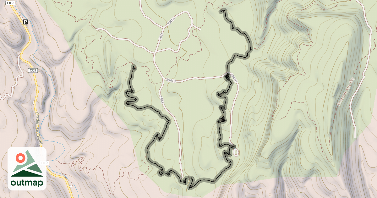 Map of Anticline