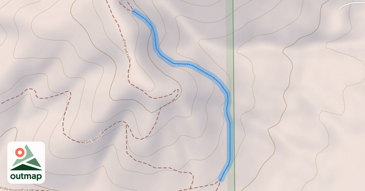 Map of Lower Hogback Trail