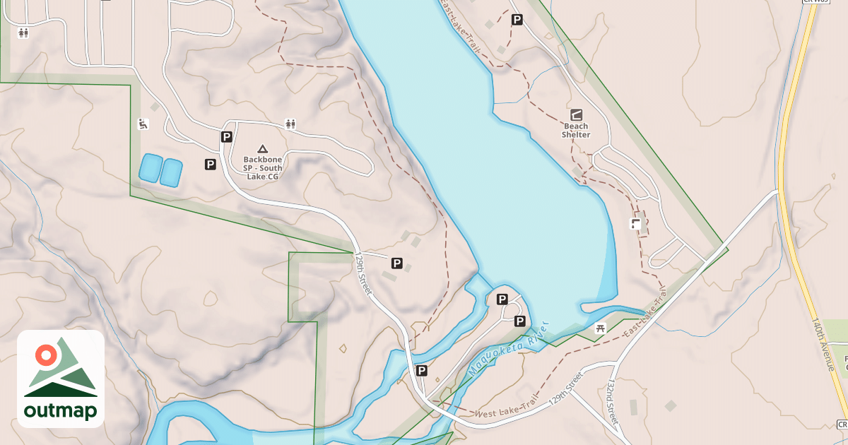 Map of West Lake