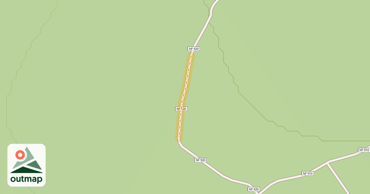 Map of Forest Road 2690-920