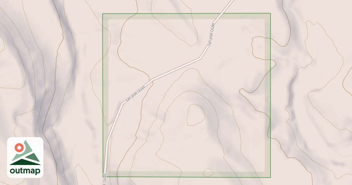 Map of SAN JOSE QUAD