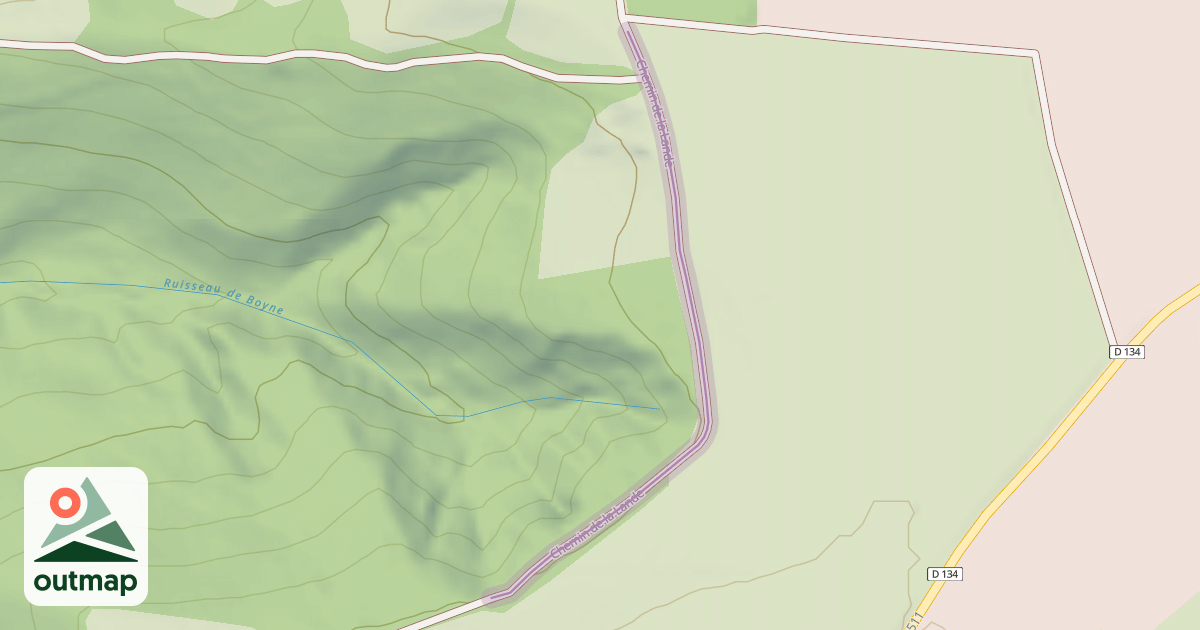 Map of Chemin de la Lande