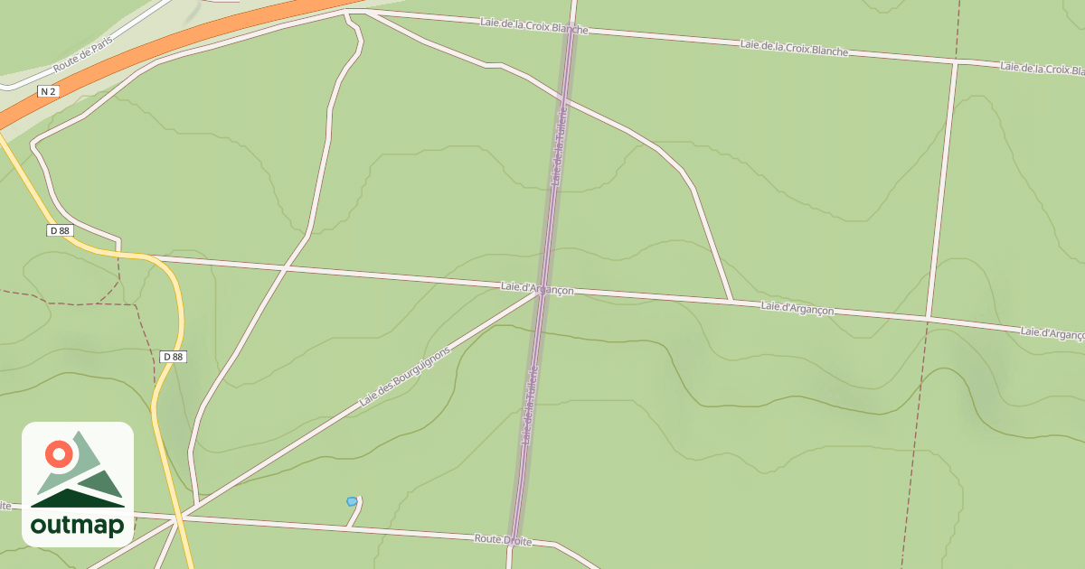 Map of Laie de la Tuilerie