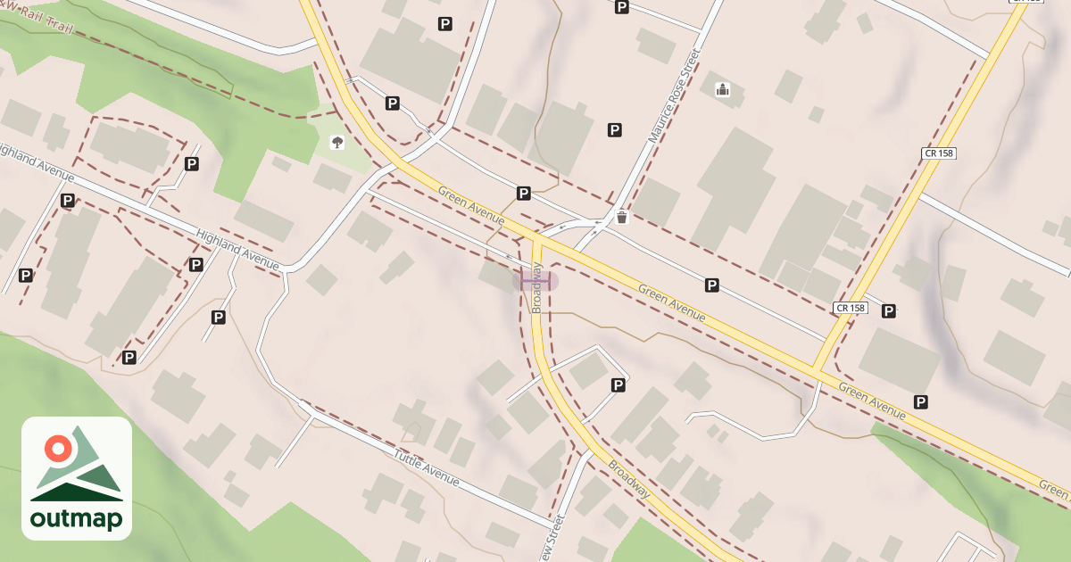Map of Woodridge O&W Rail Trail