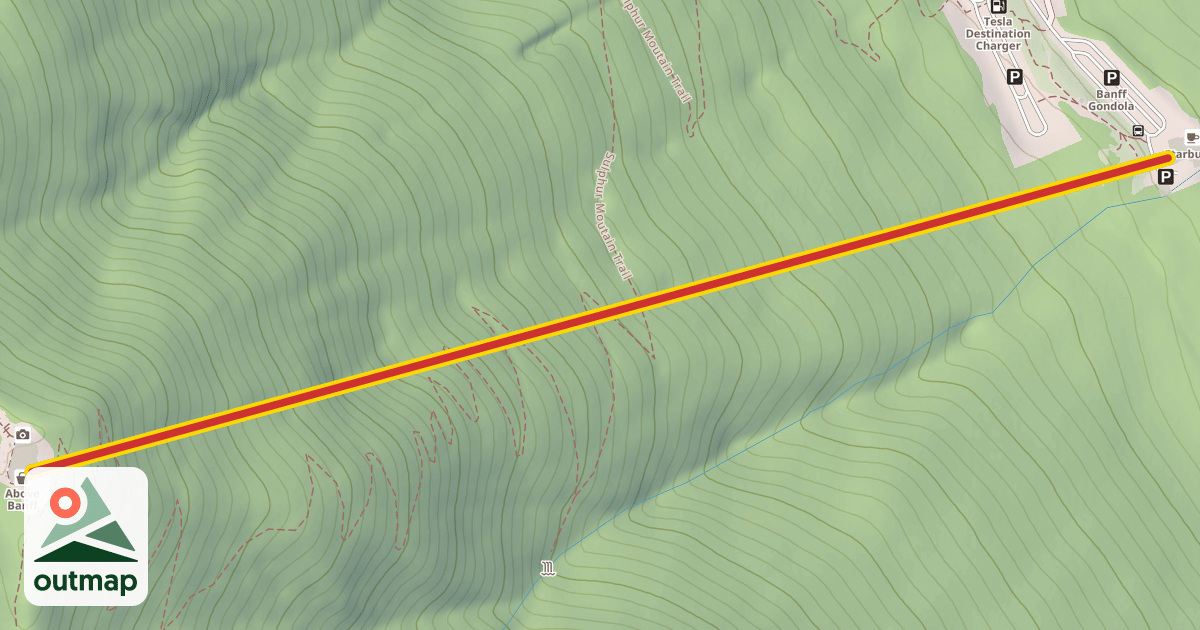 Map of Banff Gondola