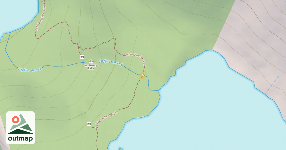 Map of Joffre Lakes Trail