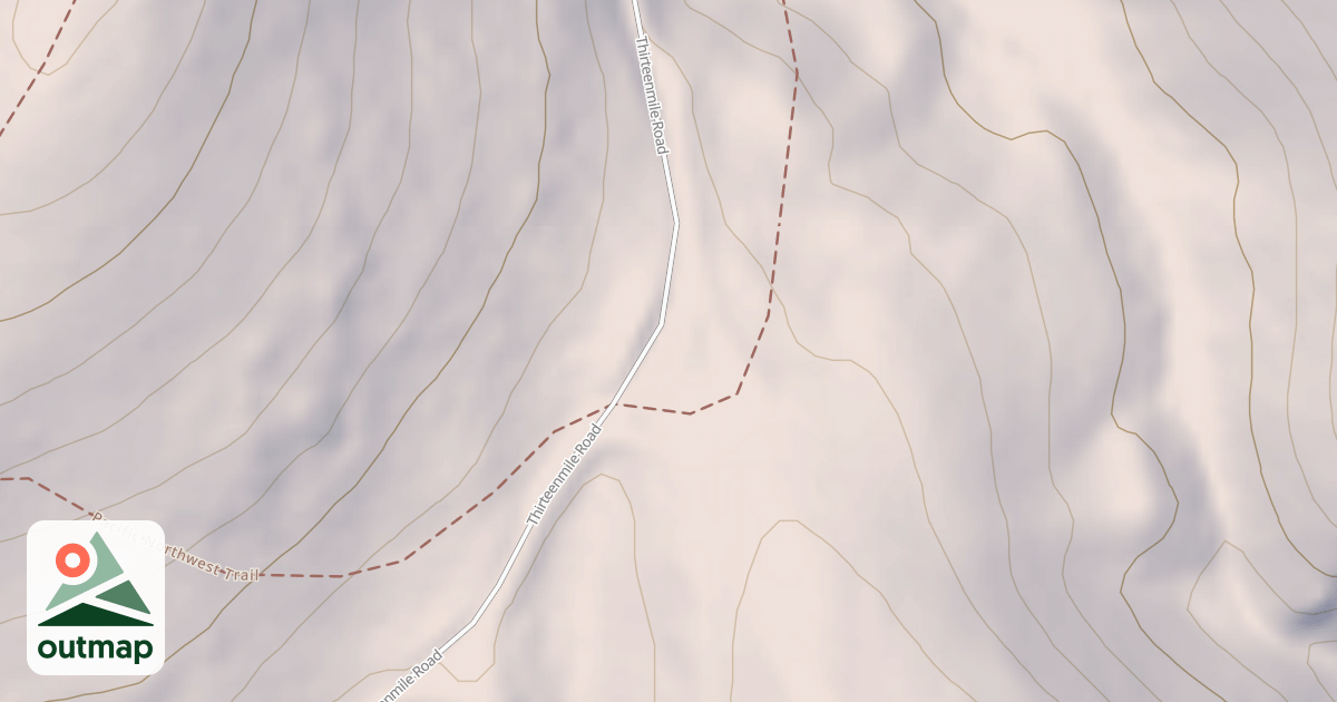 Map of COUGAR TRAILHEAD