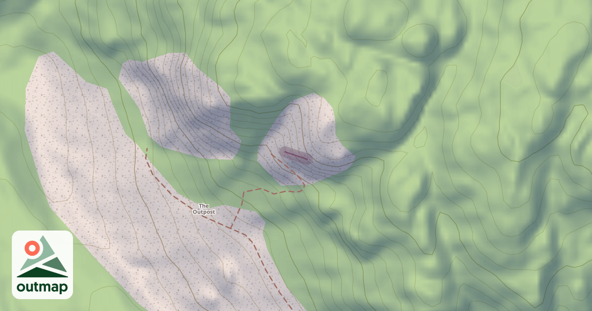 Map of Climbing Crag