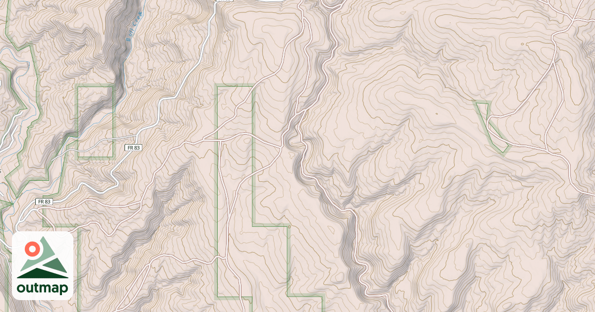 Map of USFS National Forest System Roads {22606312-48AB-49EC-8196-0A16370D1C9C}