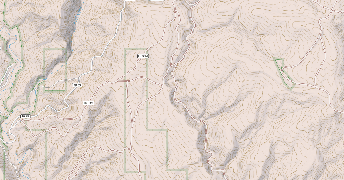 Map preview of USFS National Forest System Roads {22606312-48AB-49EC-8196-0A16370D1C9C}