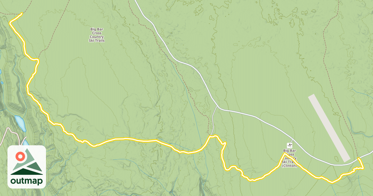 Map of Big Bar Ski Trails