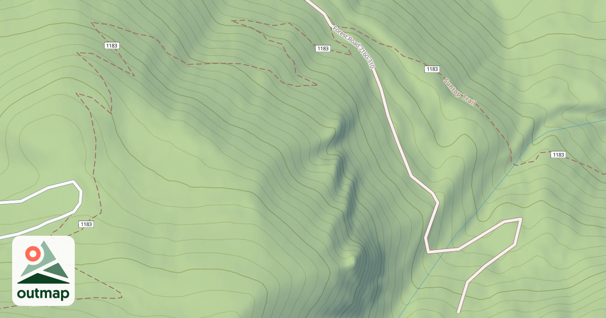 Map of Suntop Trail