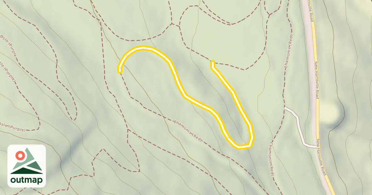 Map of Chamonix (Red)