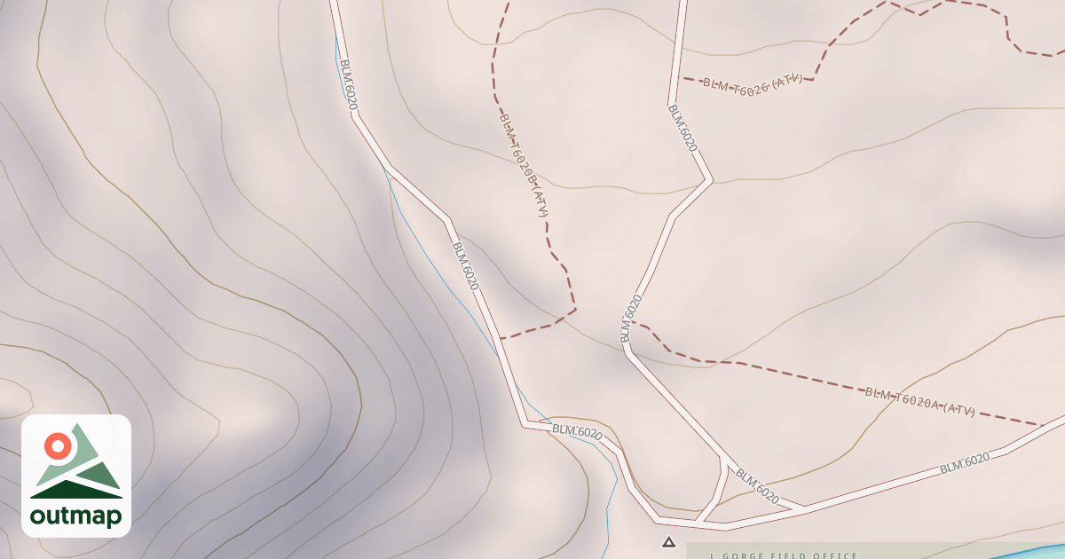 Map of Blm T6020b