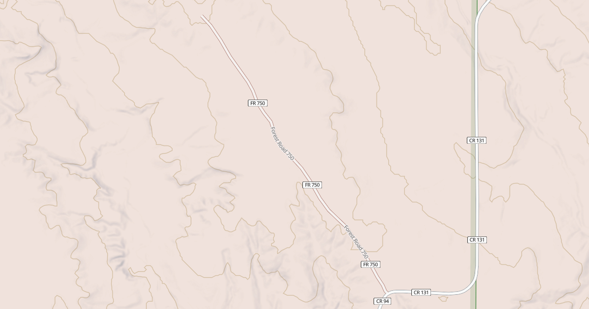 Map preview of ROAD 750