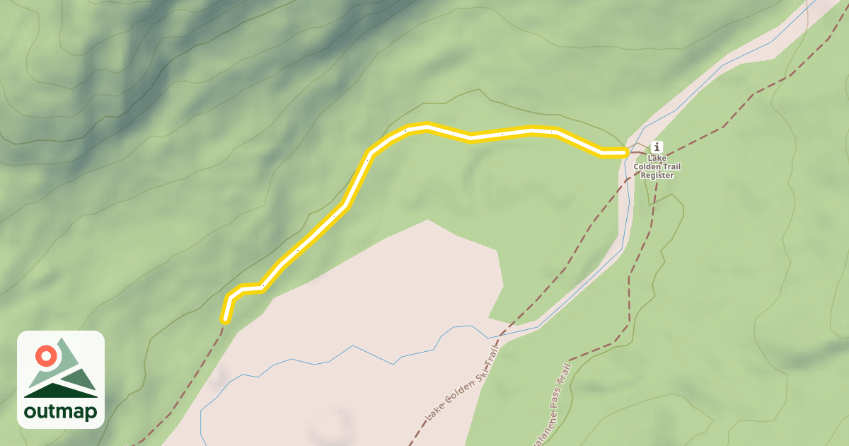 Map of Lake Colden Trail