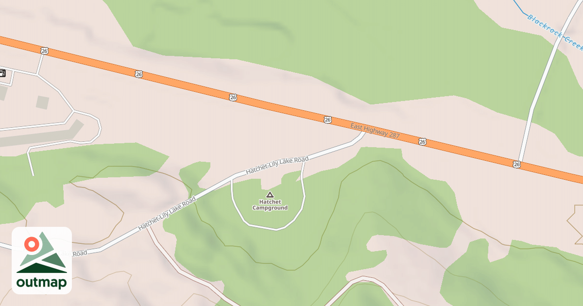 Map of HATCHET-LILY LAKE