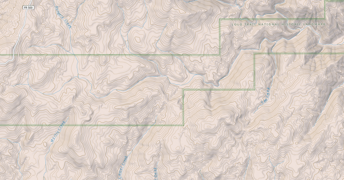 Map preview of BOUNDARY PEAK
