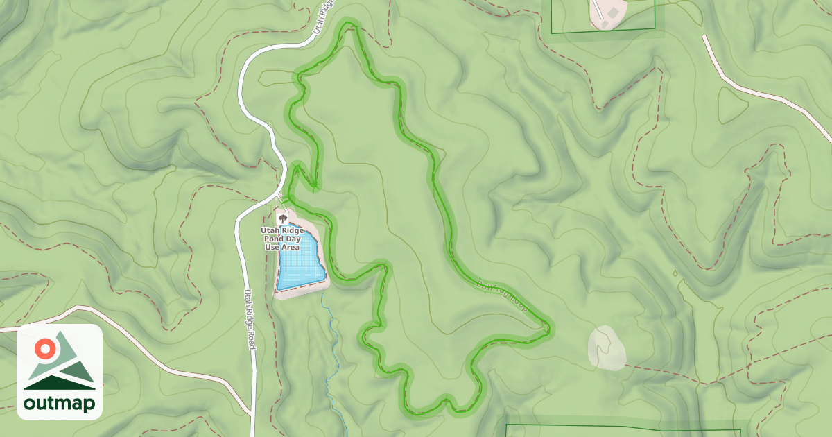 Map of Bullfrog Loop