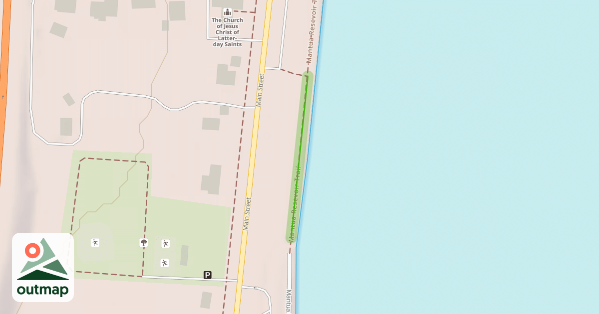 Map of Mantua Resevoir Trail
