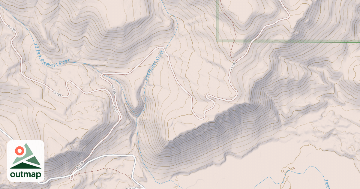 Map of DEADHORSE CREEK