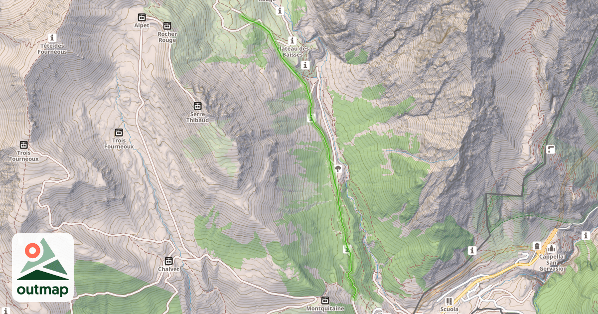 Map of Baïsses