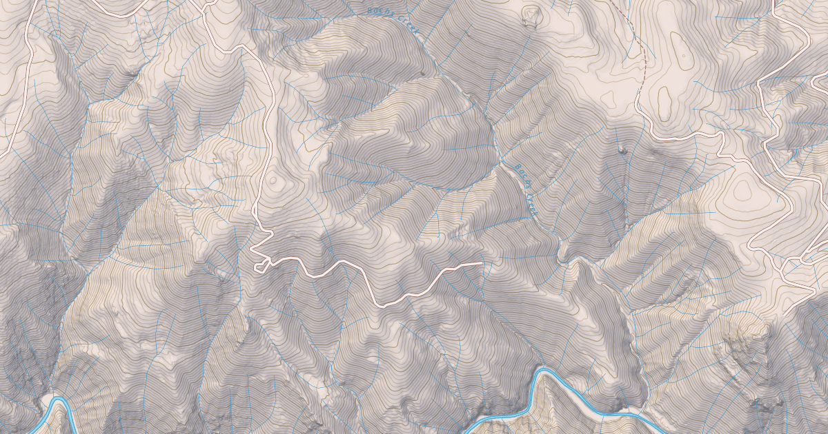 Map preview of CLAREMONT SPUR