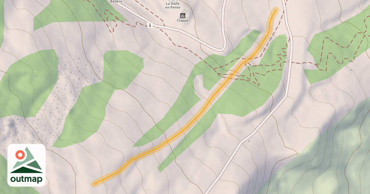 Map of Captage Hors Piste