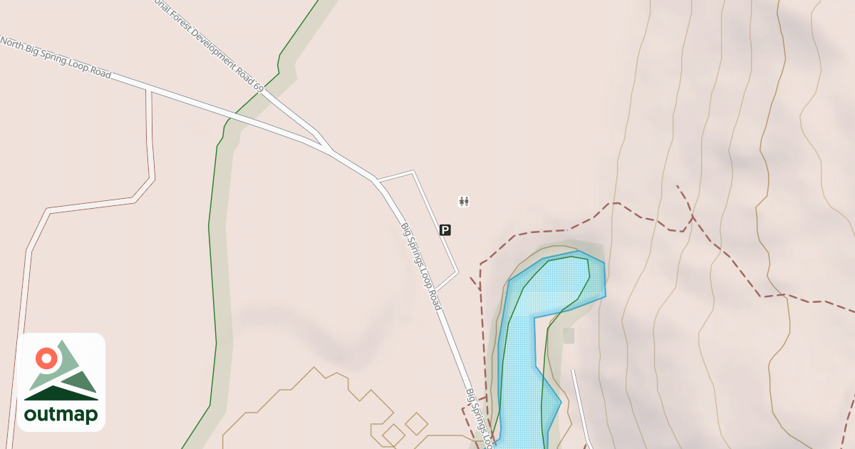 Map of BIG SPRINGS PKNG