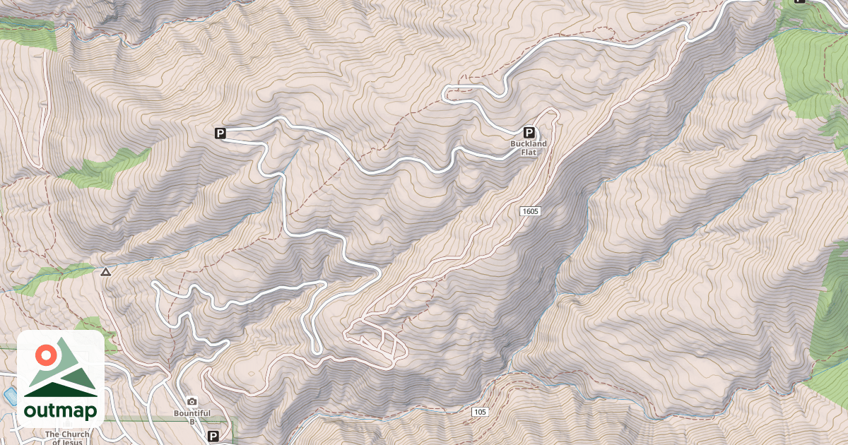 Map of WARD CANYON