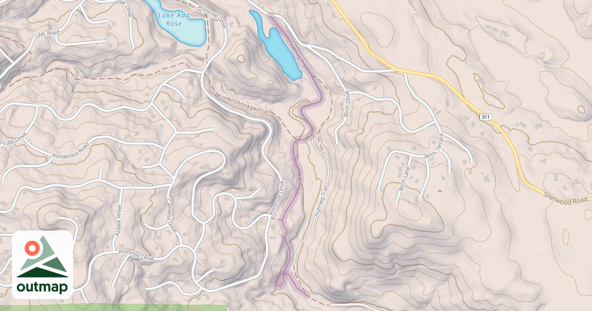 Map of Nutmeg Trail