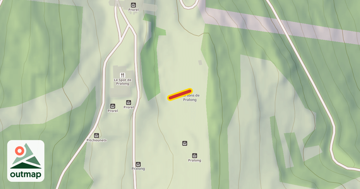 Map of Oursons de Pralong