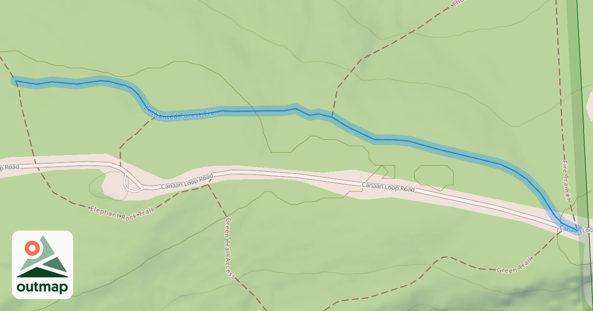 Map of Enchanted Forest Trail