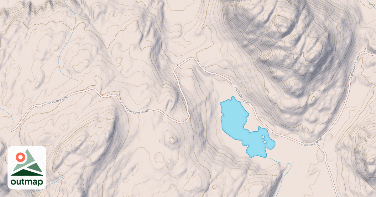 Map of CONE LAKE