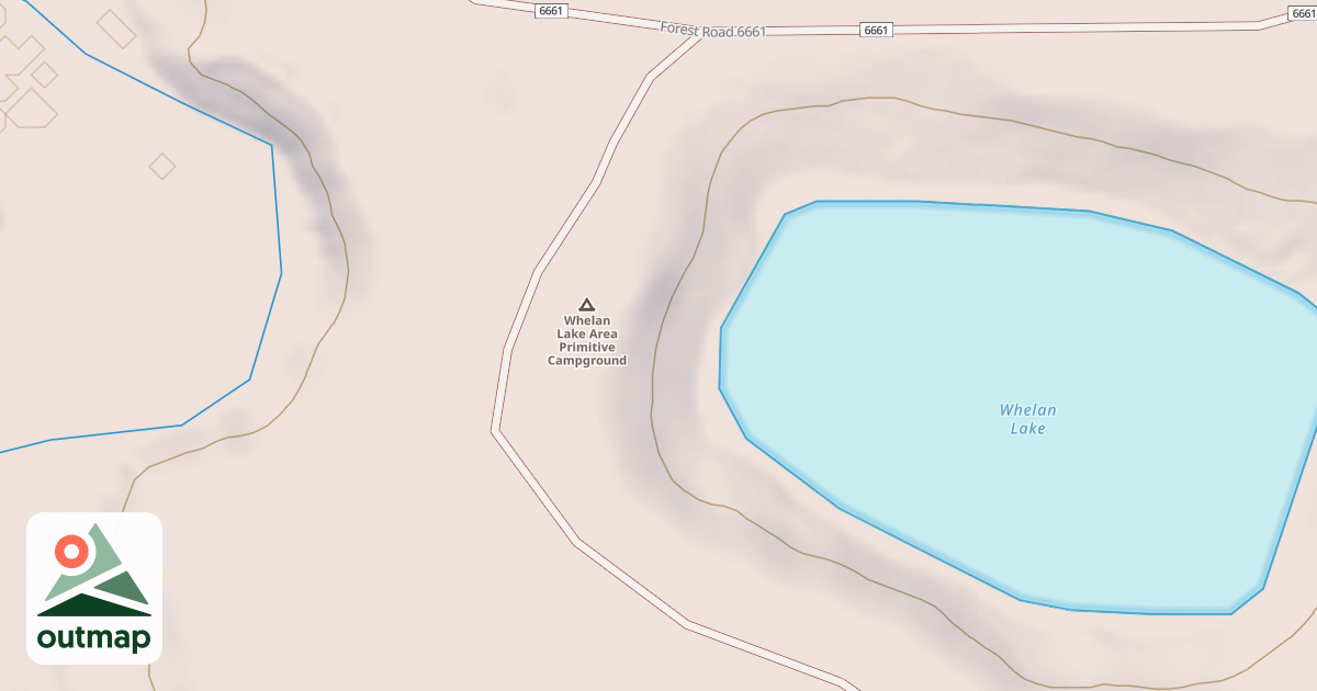 Map of WHELEN LAKE CAMPSITES