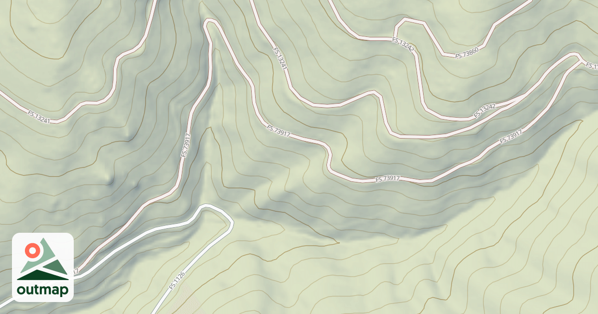 Map of (FDR)NORTH FORK RYE CREEK