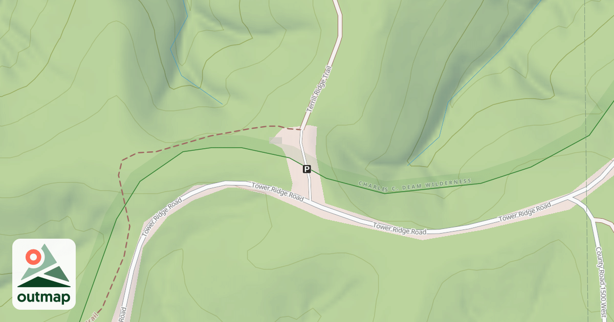Map of HICKORY RIDGE TOWER PARKING