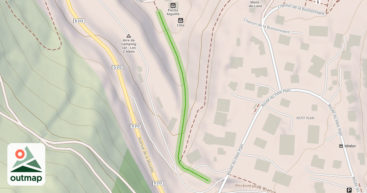 Map of Accès Vallée Blanche