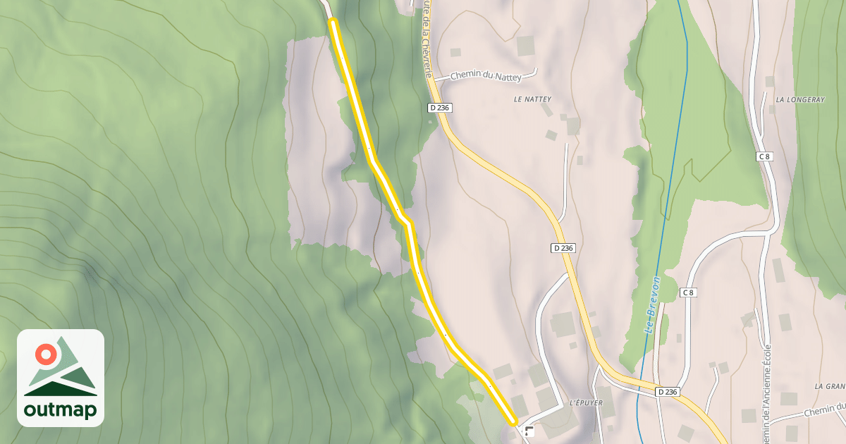 Map of Chemin de Vallon