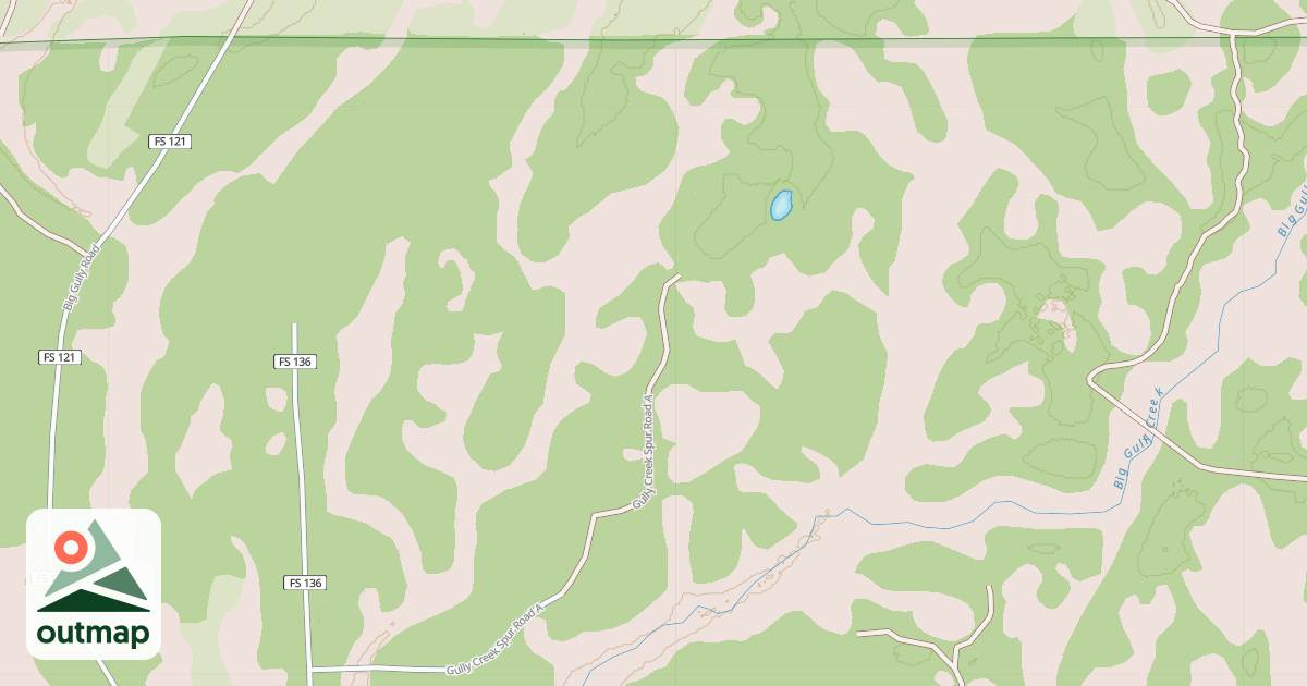 Map of GULLY CREEK SPUR A