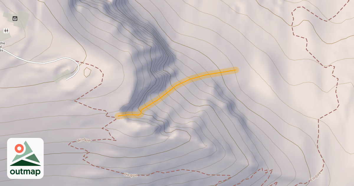 Map of Corbet's Couloir