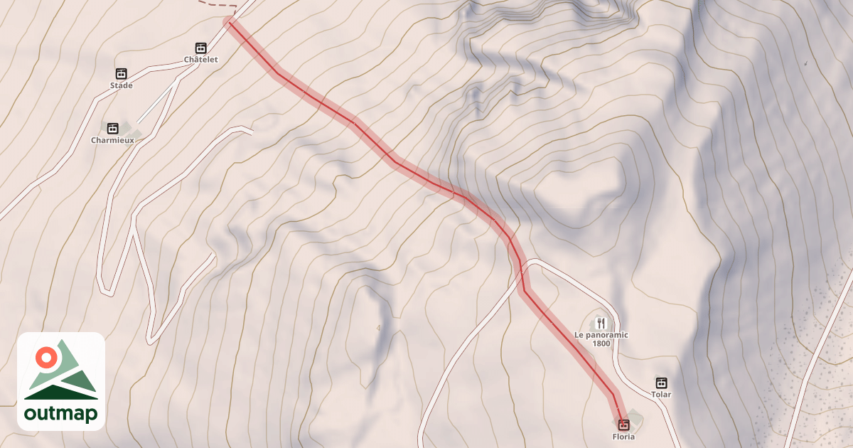 Map of La Noire des Pylônes