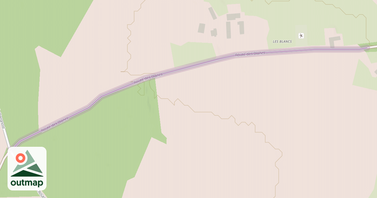 Map of Route des Blancs