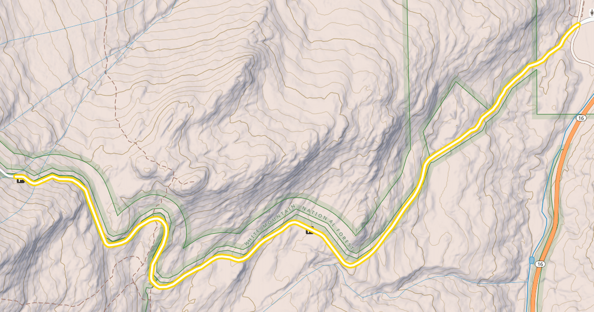 Map preview of Mount Washington Auto Road
